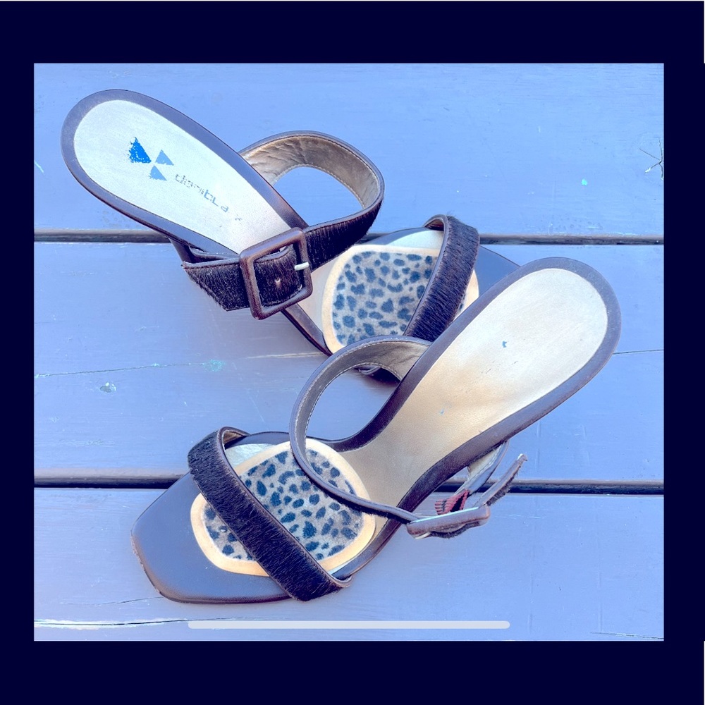 Brown Textured Sandals - So Elegant!